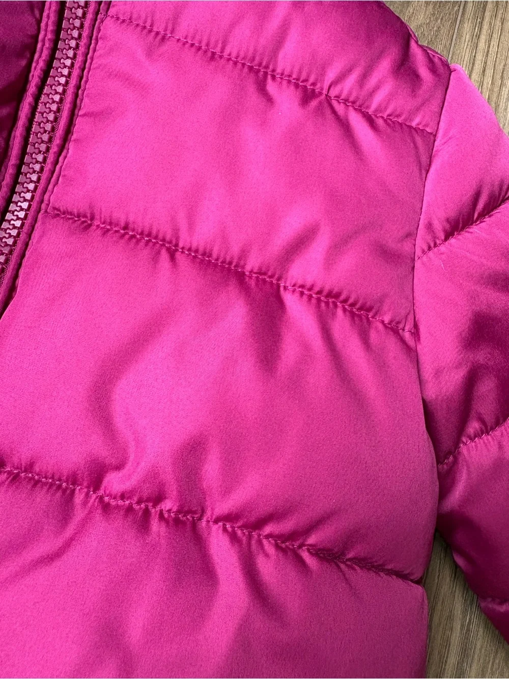 The Children's Place Magenta Hooded Puffer Jacket
